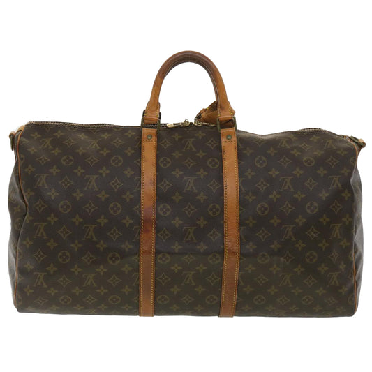 LOUIS VUITTON Monogram Keepall Bandouliere 55 Boston Bag M41414 LV bs4003