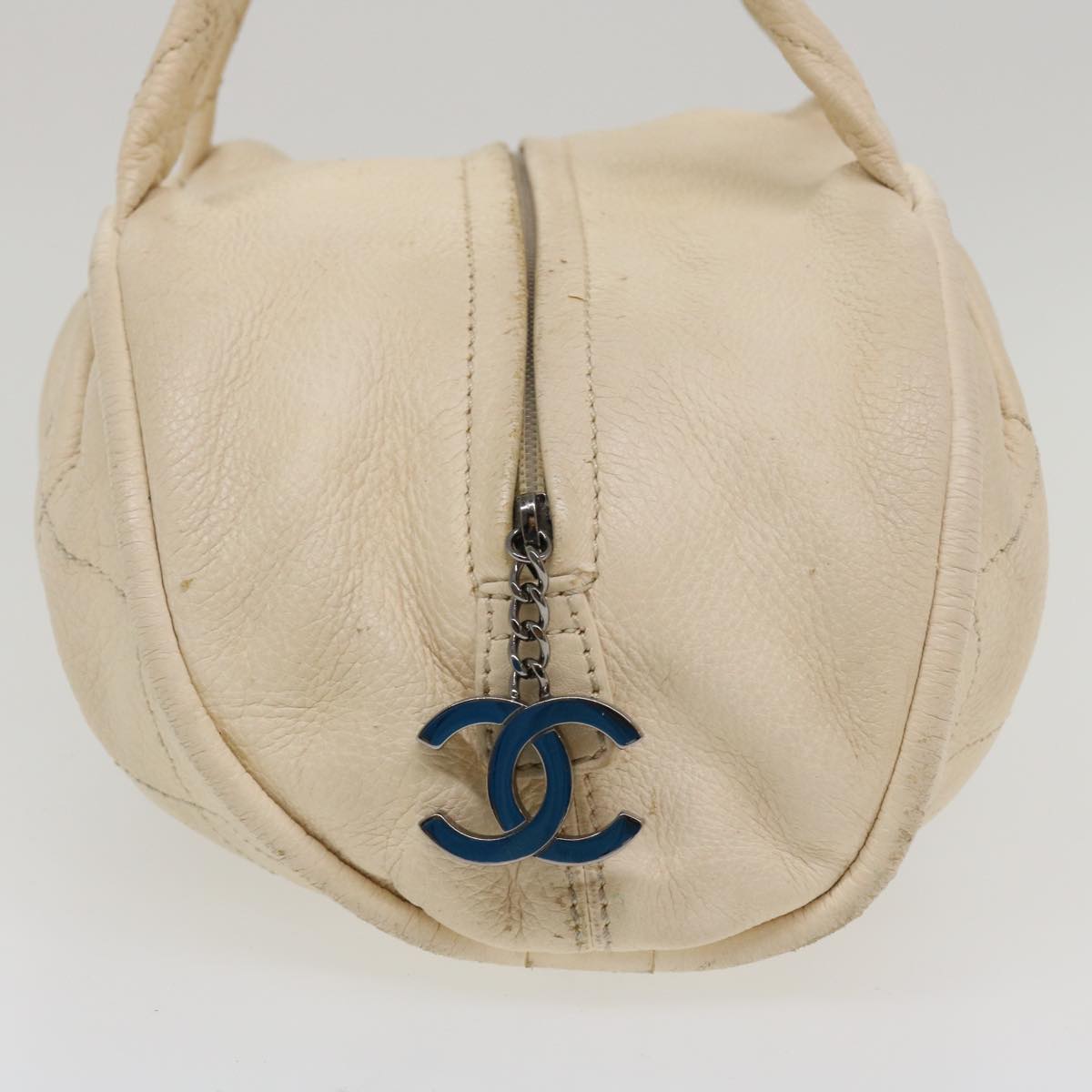 Luxury Chanel Hand Bag Caviar Skin White CC bs4111