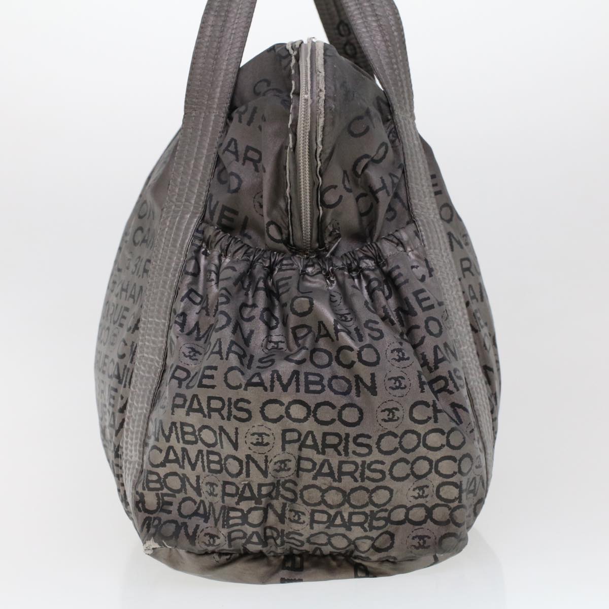 Luxury Chanel Unlimited Shoulder Bag Nylon Silver CC bs5716
