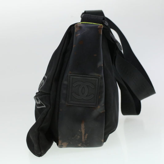 Luxury Chanel Shoulder Bag Nylon Black CC bs6077