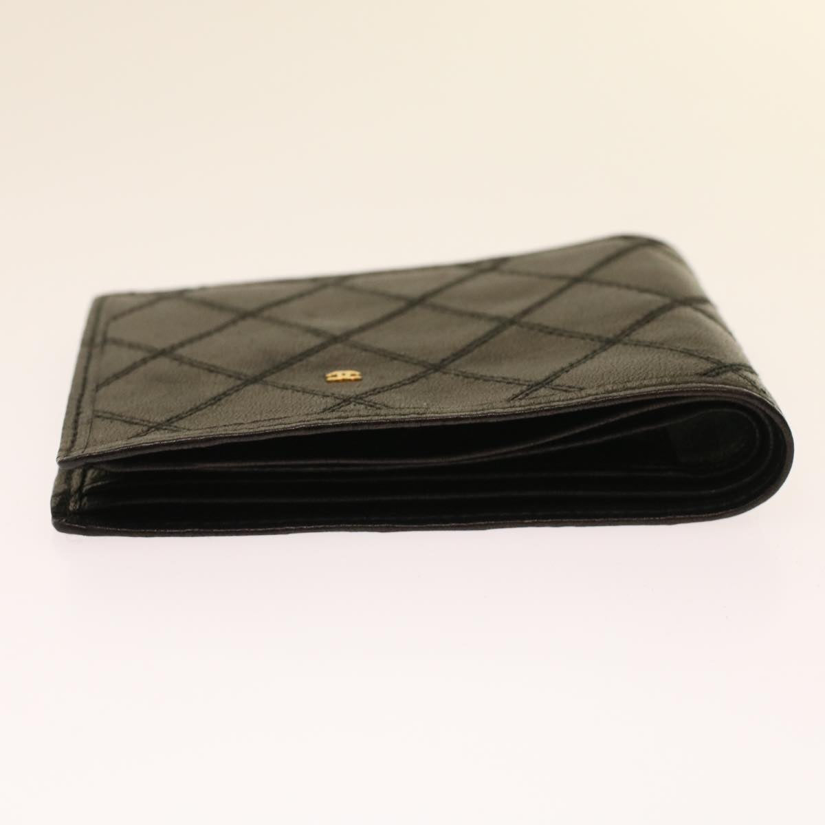 Luxury Chanel Bicolole Wallet Leather Black CC bs6820