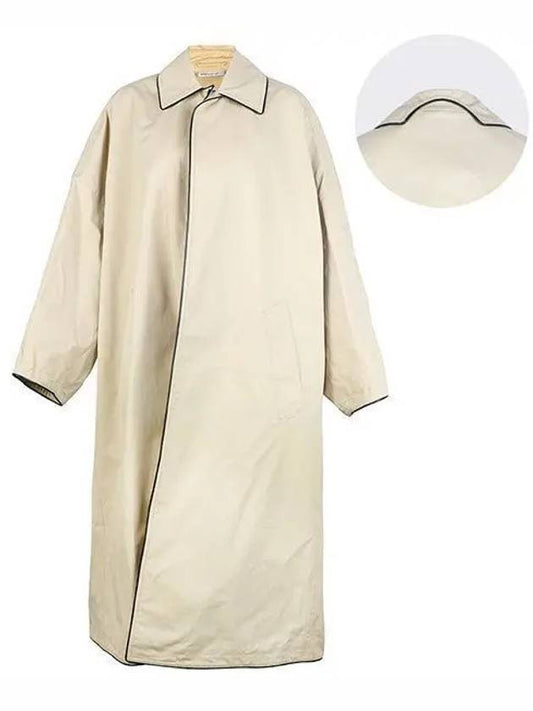 Luxury Balenciaga Cocoon Belted Coat Beige