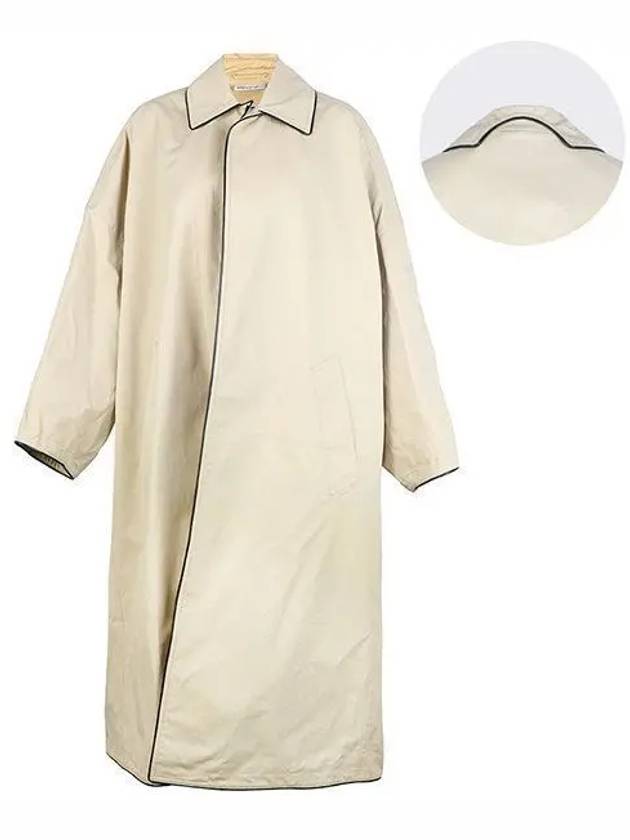 Luxury Balenciaga Cocoon Belted Coat Beige