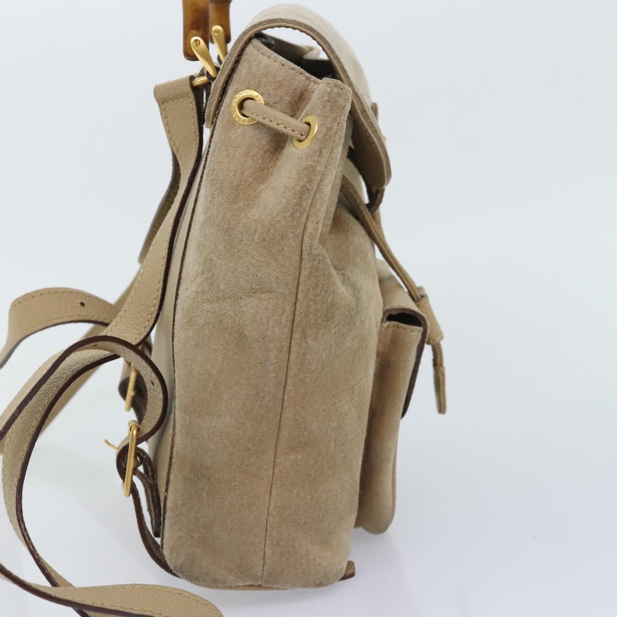 Luxury Gucci Trending 2025 Bamboo Suede Backpack Bag