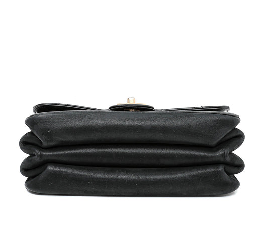 Chanel Black Straight Line Flap Bag
