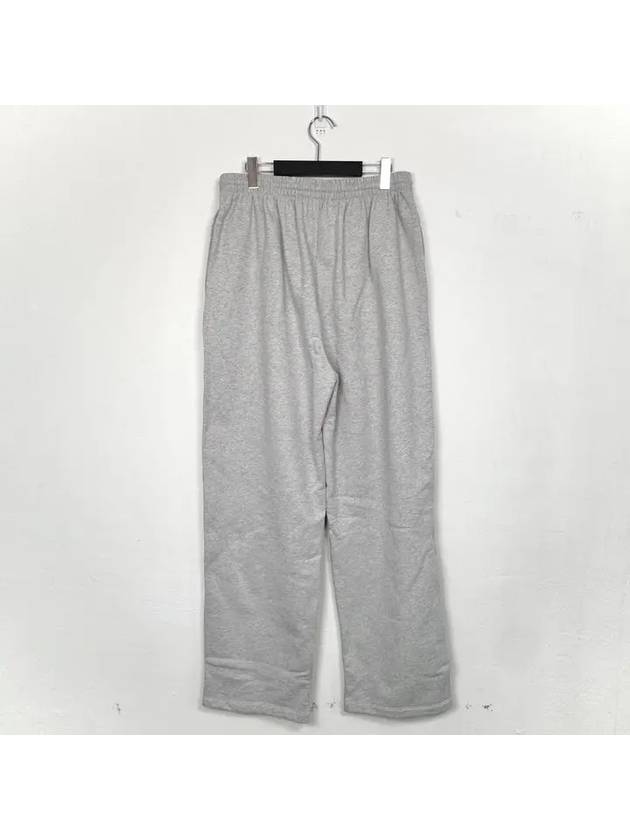 Luxury Balenciaga Logo Training Jogger Pants Gray