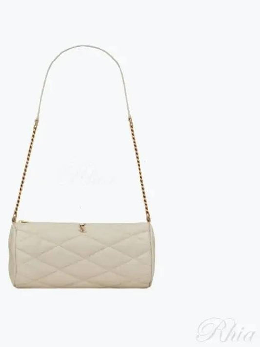 Luxury Saint Laurent Tube Quilting Small Shoulder Bag Vintage White