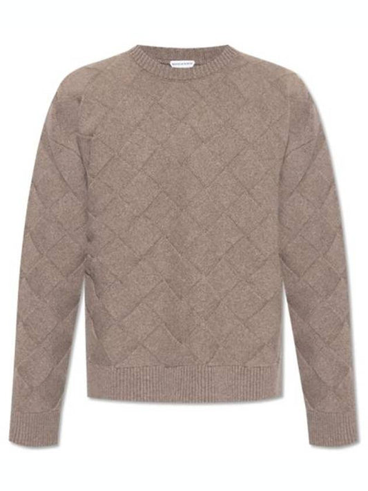 Luxury Bottega Veneta Intrecciato Wool Knit Top Riverbed