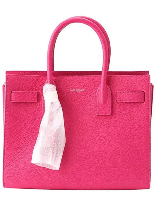 Luxury Saint Laurent Nano Sac De Jour Leather Tote Bag Hot Pink