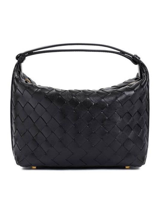 Luxury Bottega Veneta Intrecciato Small Leather Shoulder Bag Black
