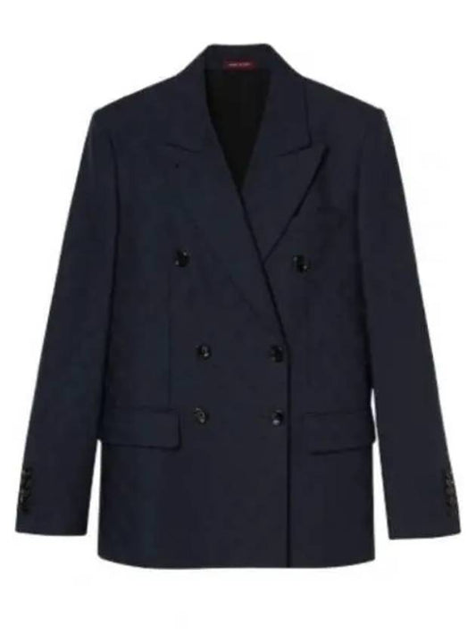 Luxury Gucci Trending 2025 Double Breasted GG Wool Blazer Jacket Black
