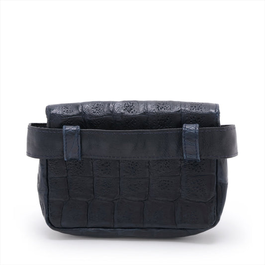 Chanel Coco Crocodile Waistport Navy G 0st ing Tools