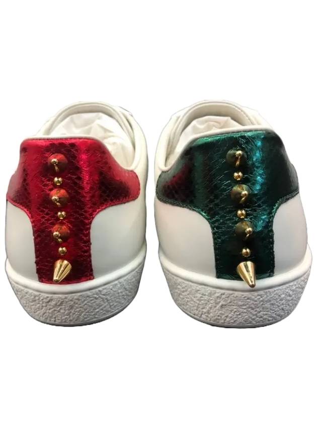 Luxury Gucci Trending 2025 Ace Stud Leather Low Top Sneakers White