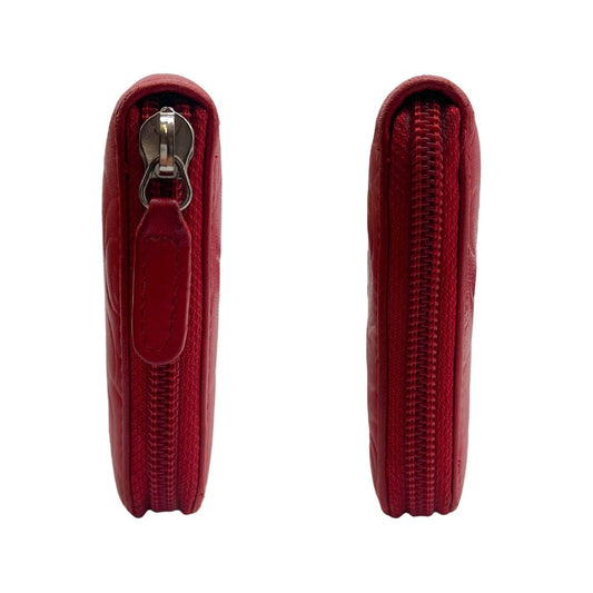 Luxury Chanel Red Camellia Wallet