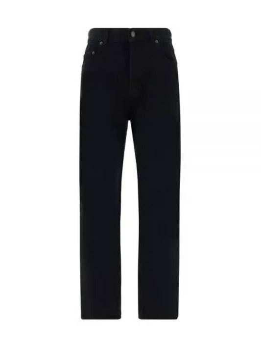 Luxury Saint Laurent Vanessa Denim Straight Jeans Black