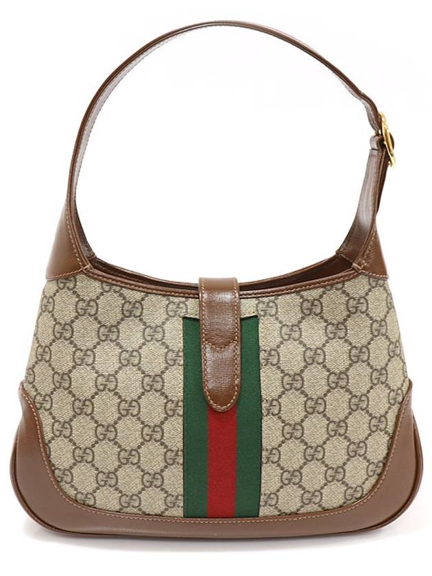 Luxury Gucci Trending 2025 636706 GG Supreme Canvas Gold Plated Jackie 1961 Small Shoulder Bag