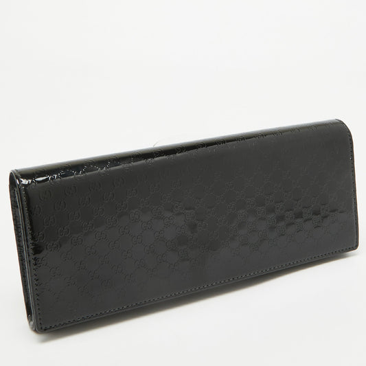 Luxury Gucci Trending 2025 Black MicroLuxury Gucci Trending 2025ssima Patent Leather Small Broadway Clutch