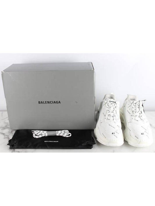 Luxury Balenciaga My Multi Logo Triple S White 41 Domestic 260