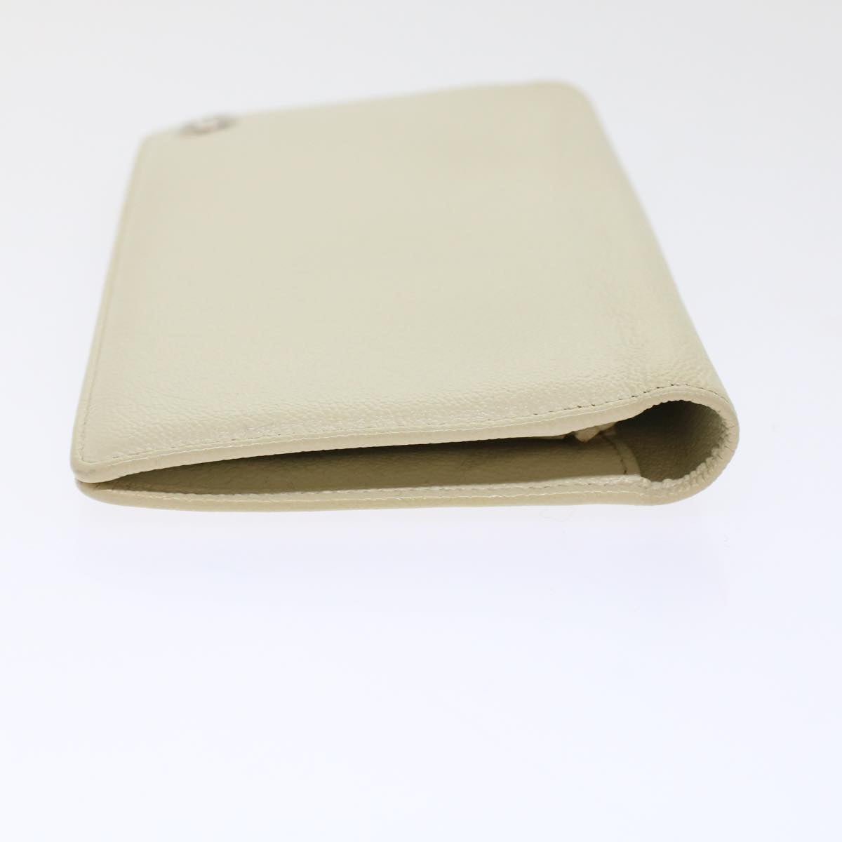 Luxury Chanel Long Wallet Leather White CC ep1250