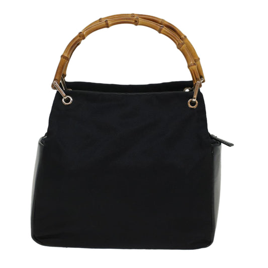 Luxury Gucci Bamboo Hand Bag Nylon Black 000 3444 0580 ep1560