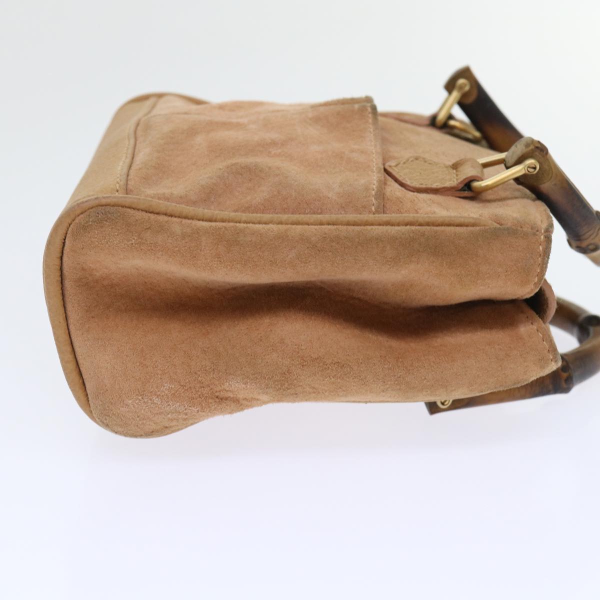 Luxury Gucci Bamboo Hand Bag Suede 2way Brown 007 1793 0238 ep1620