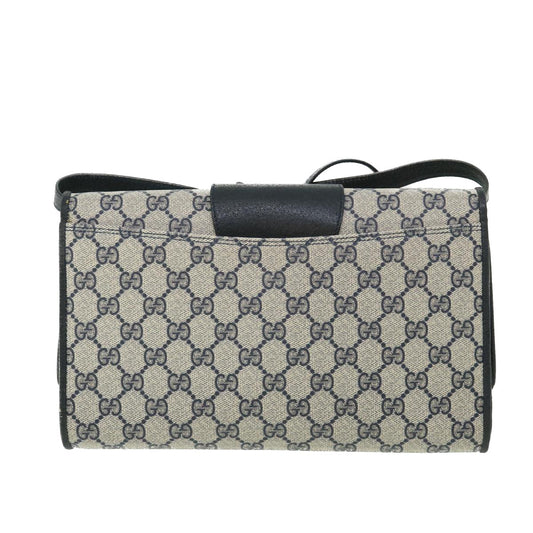Luxury Gucci GG Canvas Shoulder Bag PVC Leather Navy ep1671