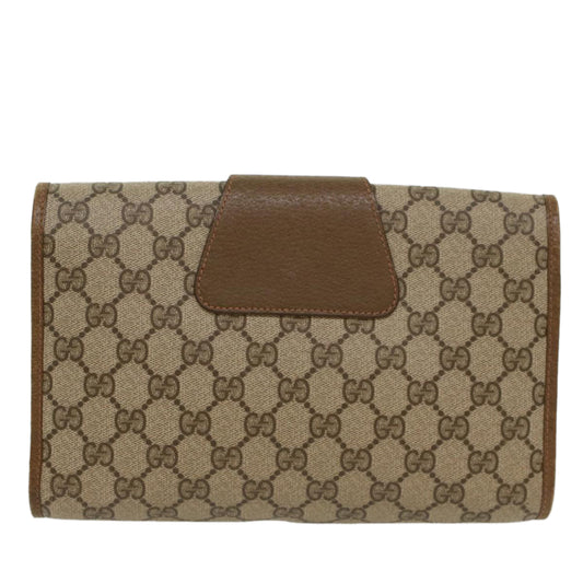 Luxury Gucci GG Canvas Web Sherry Line Clutch Bag Beige Red Green 89 01 030 ep1704