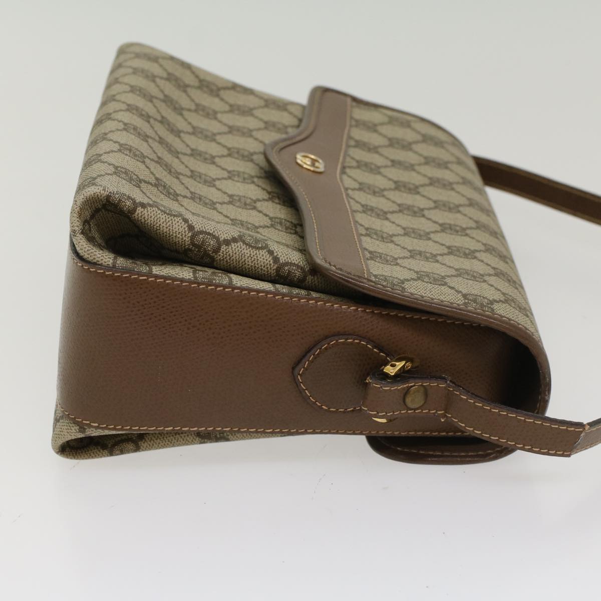 Luxury Gucci GG Canvas Shoulder Bag PVC Leather Beige 001 113 6165 ep1762