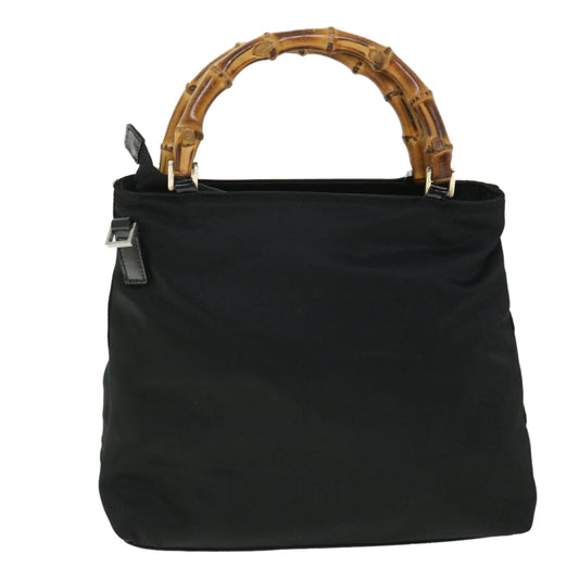 Luxury Gucci Bamboo Hand Bag Nylon 2way Black 002 2058 0508 5 ep1817
