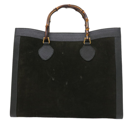 Luxury Gucci Bamboo Hand Bag Leather Green 002 1186 0259 ep1822