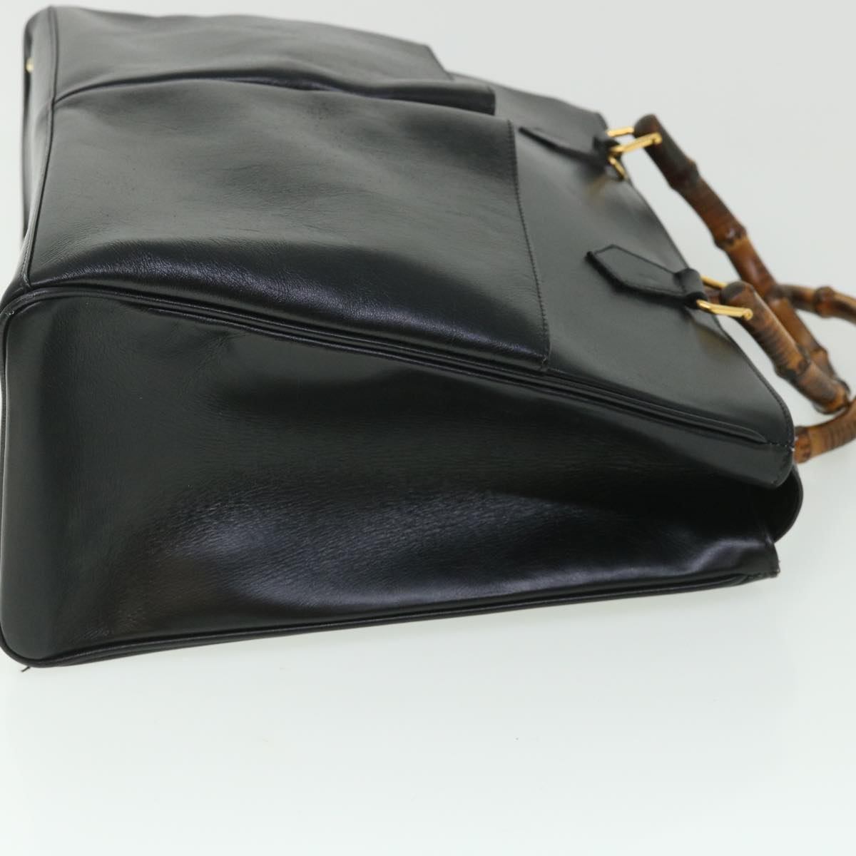 Luxury Gucci Bamboo Hand Bag Leather 2way Black 002 2855 0322 0 ep1823