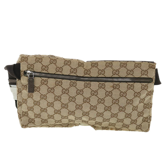 Luxury Gucci GG Canvas Waist bag Beige 28566 ep1843