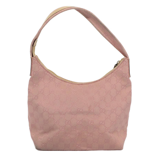 Luxury Gucci GG Canvas Shoulder Bag Pink 001 3386 ep1845