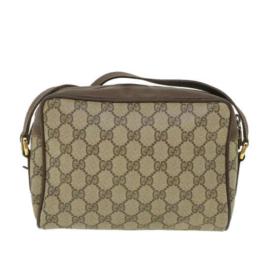 Luxury Gucci GG Canvas Web Sherry Line Shoulder Bag Beige Red 119 02 087 ep1891