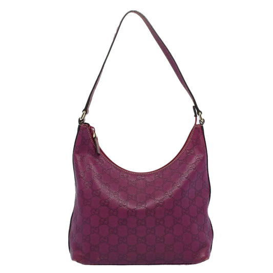 Luxury Gucci GG Canvas Guccissima Shoulder Bag Purple 257282 ep1894