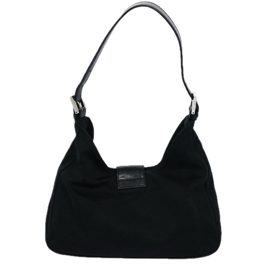 Luxury FendiMamma Baguette Shoulder Bag Nylon Black 2321 26569 018ep2547