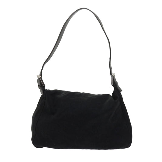 Luxury FendiMamma Baguette Shoulder Bag Nylon Black 2305 26325 079ep2730