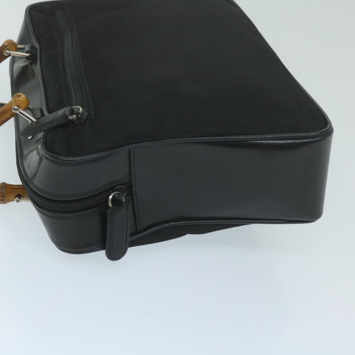 GUCCI Bamboo Hand Bag Nylon Black 000 0538 ep2884