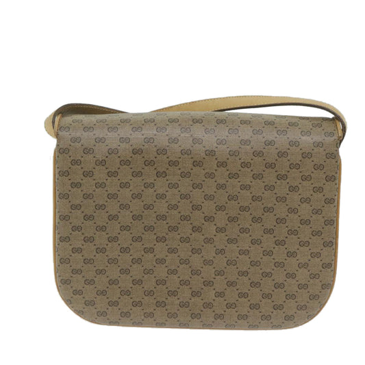 GUCCI Micro GG Supreme Shoulder Bag PVC Beige ep3053