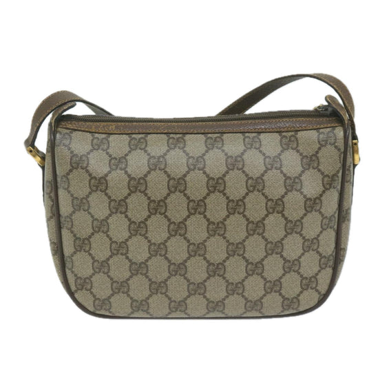 GUCCI GG Supreme Web Sherry Line Shoulder Bag PVC Beige 89 02 032 ep3063