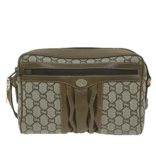 GUCCI GG Plus Supreme Shoulder Bag PVC Beige ep3065