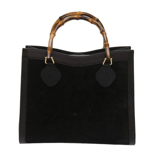 GUCCI Bamboo Hand Bag Suede Black 002 1186 0260 ep3069