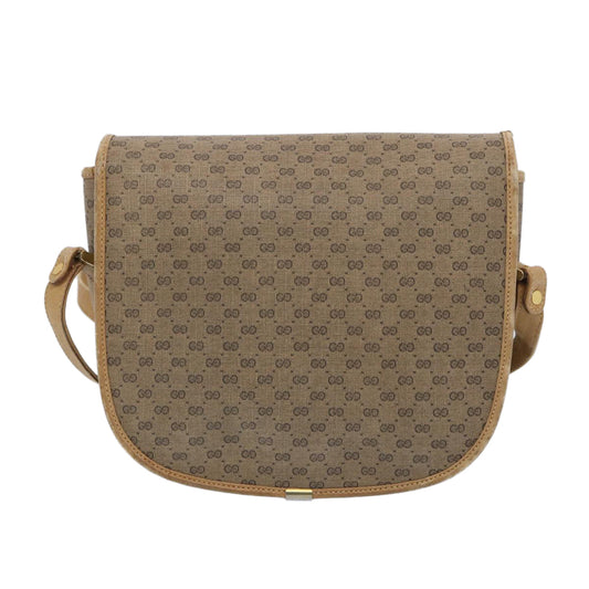 GUCCI Micro GG Supreme Web Sherry Line Shoulder Bag PVC Beige Red ep3076