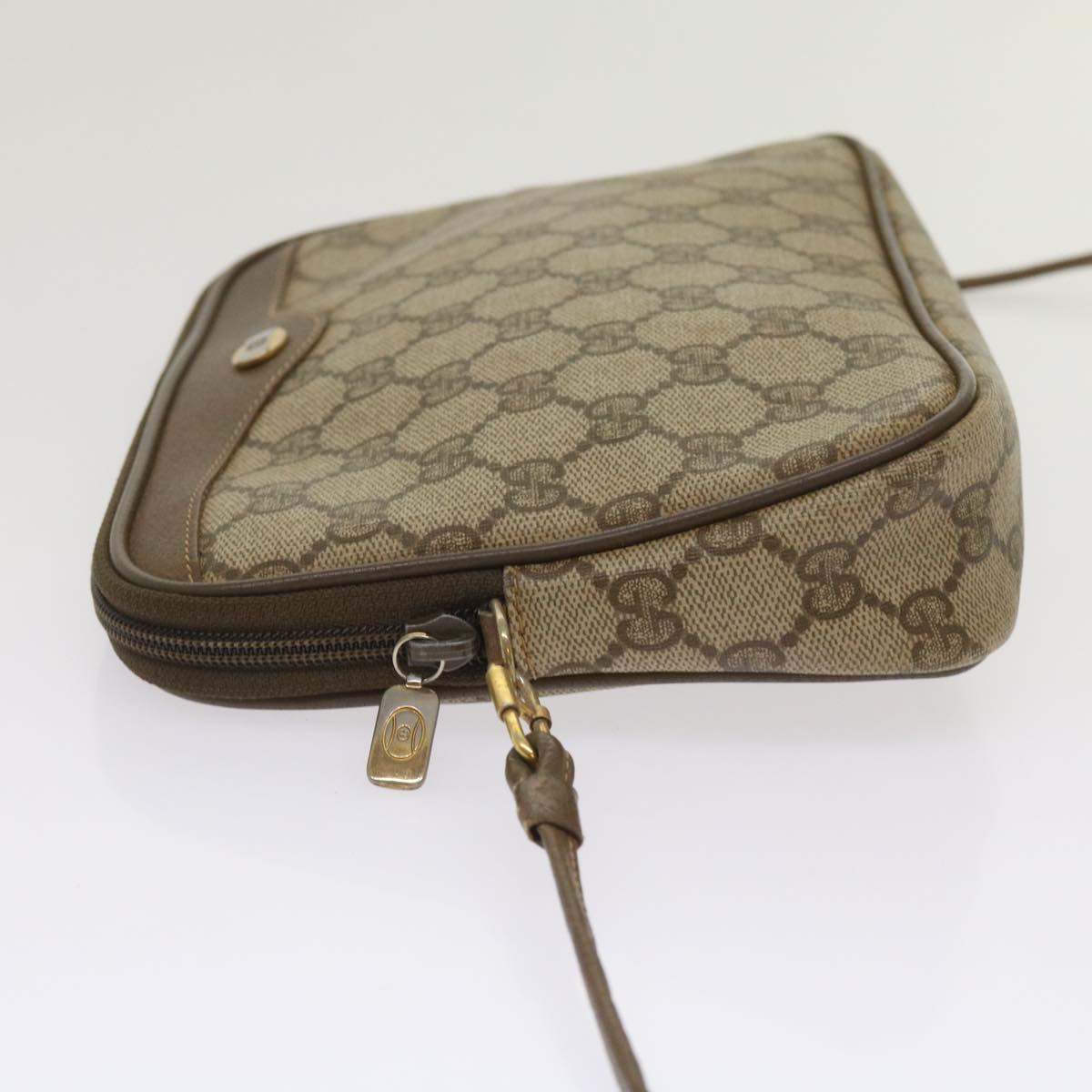 GUCCI GG Supreme Shoulder Bag PVC Beige 97 02 068 ep3080