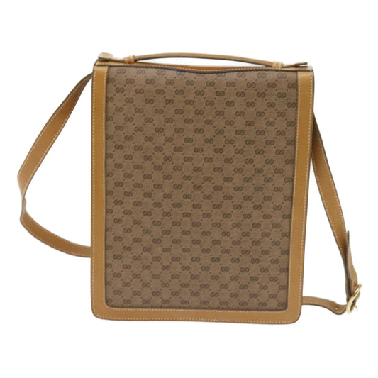 GUCCI Micro GG Supreme Shoulder Bag PVC Beige ep3135