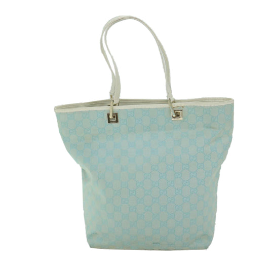 GUCCI GG Canvas Tote Bag Light Blue 002 1098 ep3162