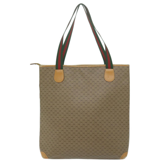 GUCCI Micro GG Supreme Web Sherry Line Tote Bag Beige 002 39 0163 ep3193