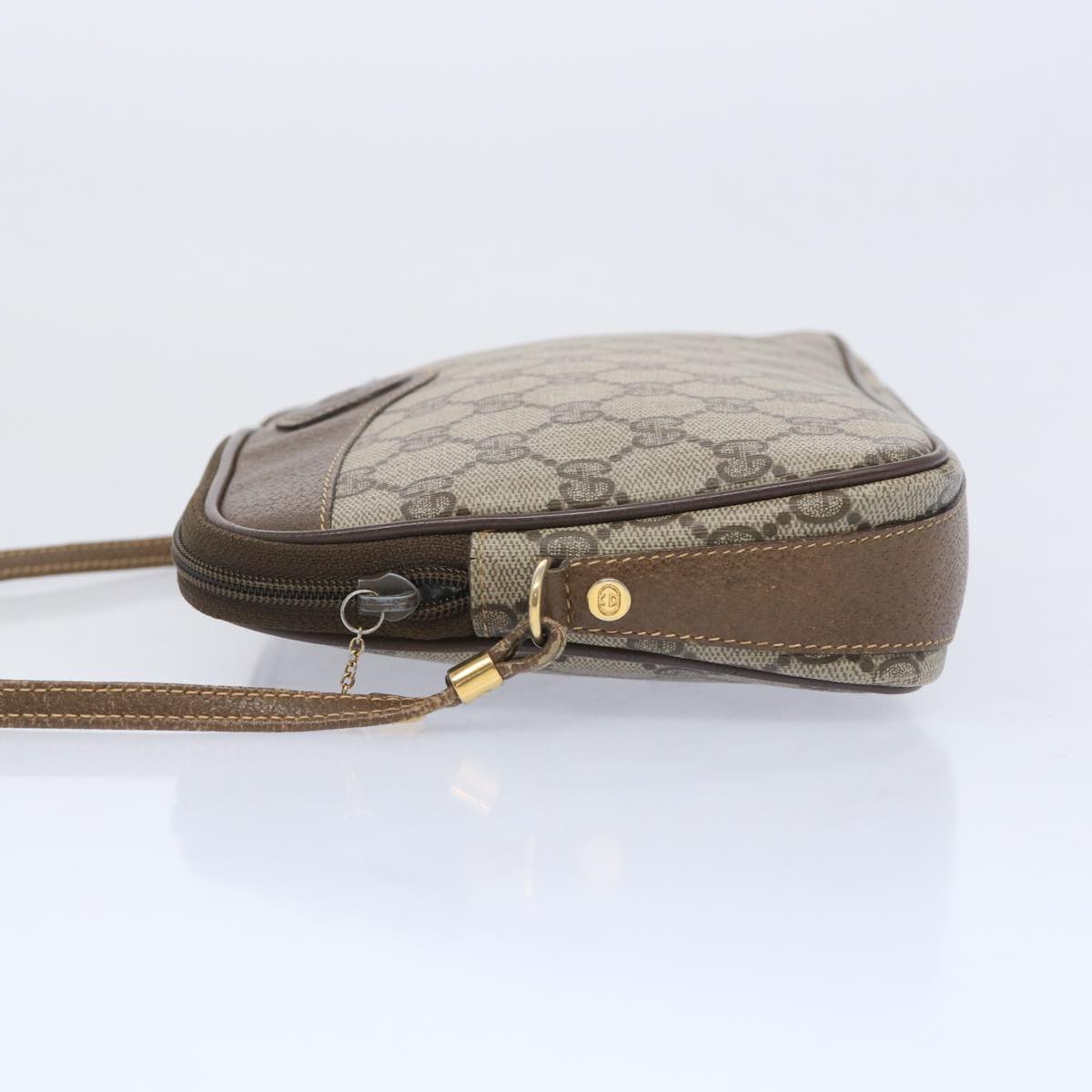 GUCCI GG Supreme Shoulder Bag PVC Beige ep3229