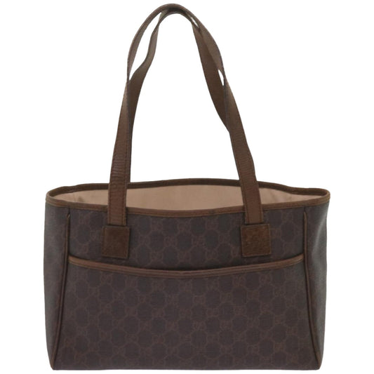 GUCCI GG Supreme Tote Bag PVC Leather Brown 264221 ep3283