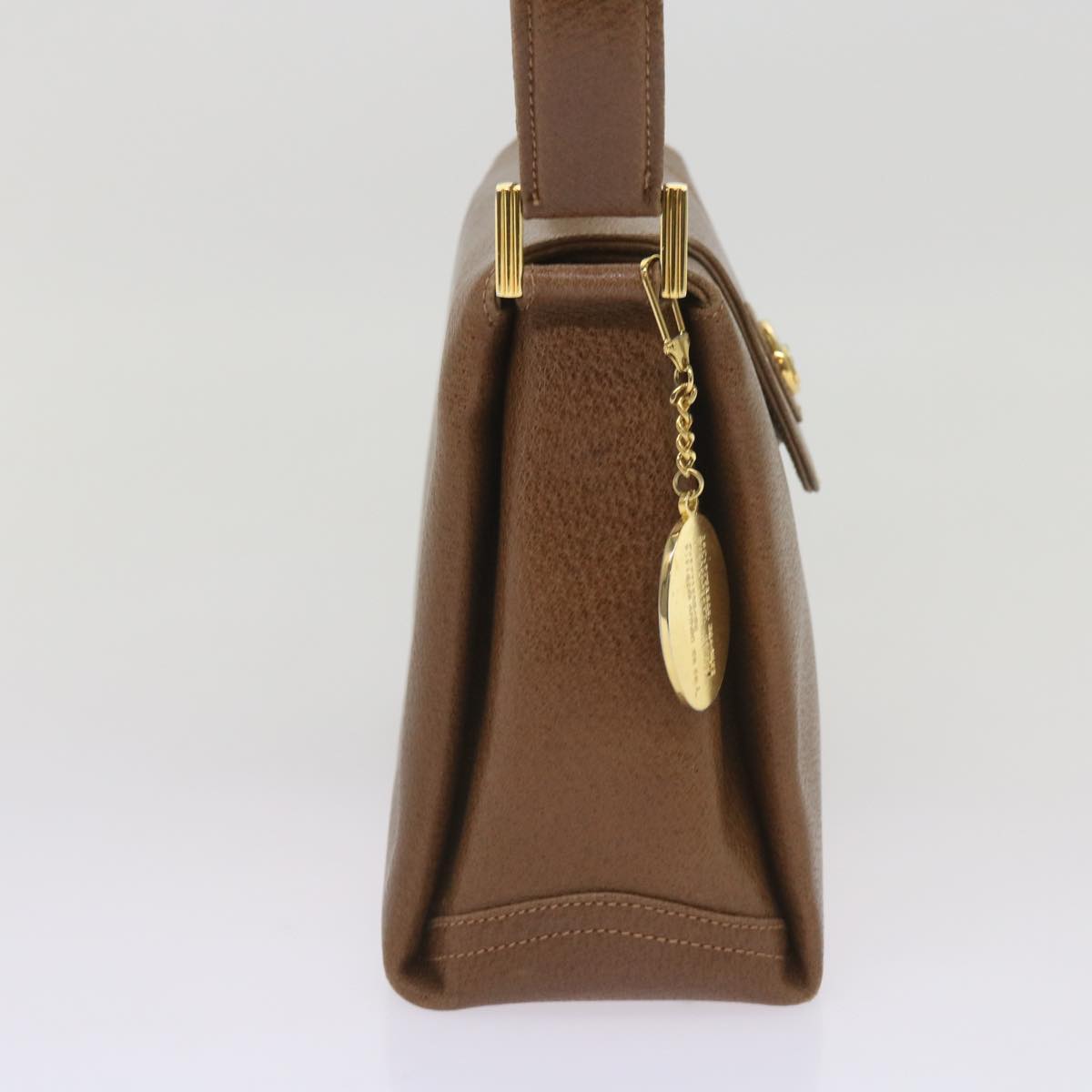 GUCCI Hand Bag Leather Brown ep3291